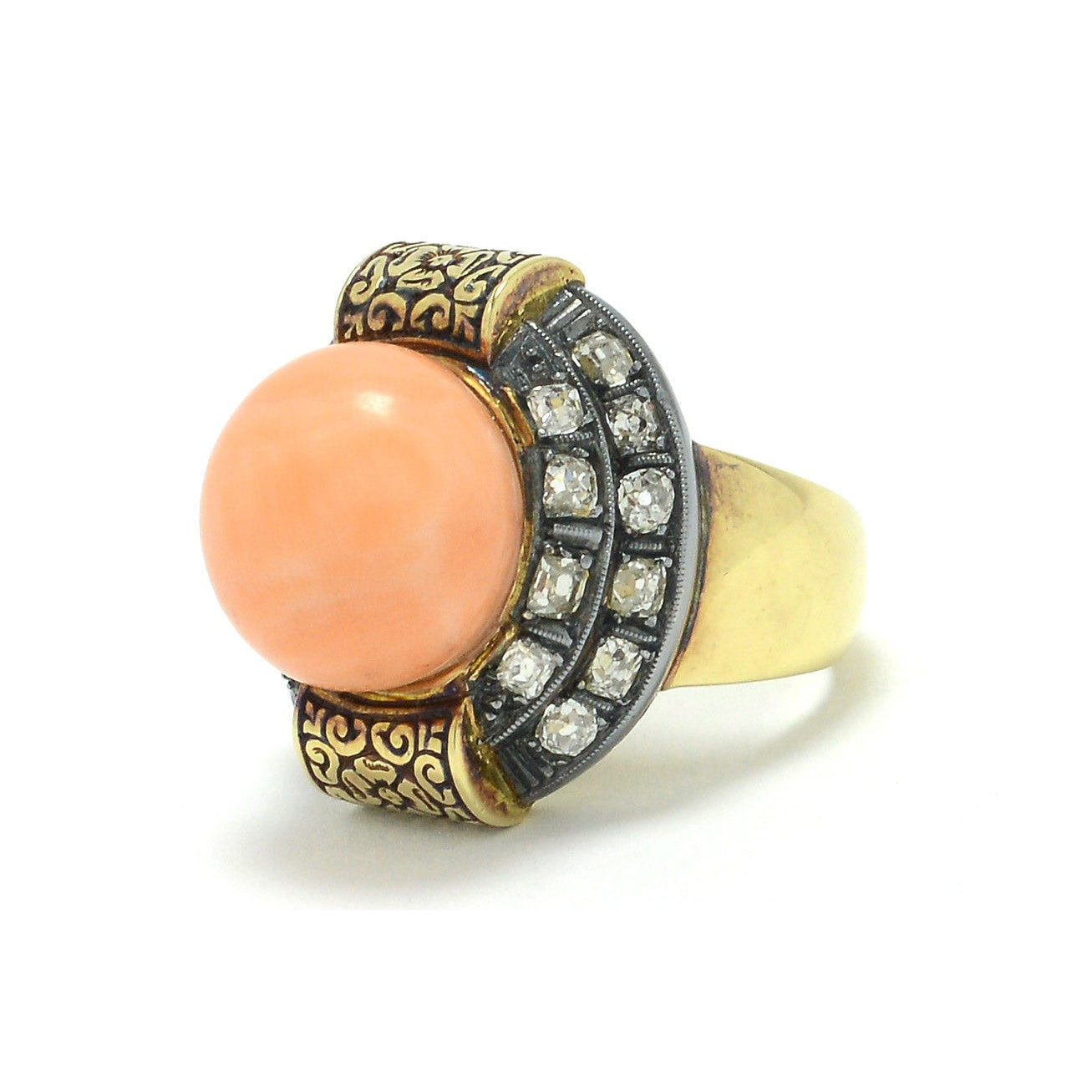 Coral Cocktail Ring