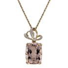 Morganite Diamond Necklace