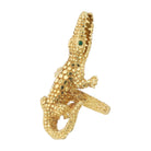 Vicious 18K Yellow Gold 1/2 Ounce Saltwater Crocodile Ring