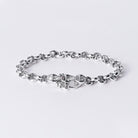 Hoorsenbuhs 18k White Gold Men's Link Toggle Bracelet
