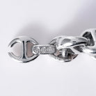 Hoorsenbuhs 18k White Gold Men's Link Toggle Bracelet