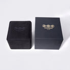 Hoorsenbuhs Wide White Gold Tri-Link Men's Band Size 9.5