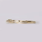 Vintage 1980s Diamond and 14k Yellow Gold Bangle Bracelet