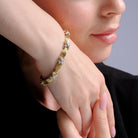 Estate 1980s 1 Carats Diamond 14k Yellow Gold X Bracelet