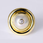Vintage 1980s Tiffany & Co Paloma Picasso Pearl & Diamond 18k Ring