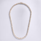 Mixed Cut 29 Carat Diamond Yellow Gold Tennis Necklace
