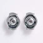 Estate Tiffany & Co Metro Collection White Gold Diamond Hoop Earrings
