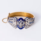 Antique 19th Century Imperial Russian Diamond & Sapphire Bracelet
