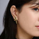 Vintage 1983 Tiffany & Co Paloma Picasso X Graffiti 18k Yellow Gold Earrings