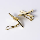 Vintage 1983 Tiffany & Co Paloma Picasso X Graffiti 18k Yellow Gold Earrings