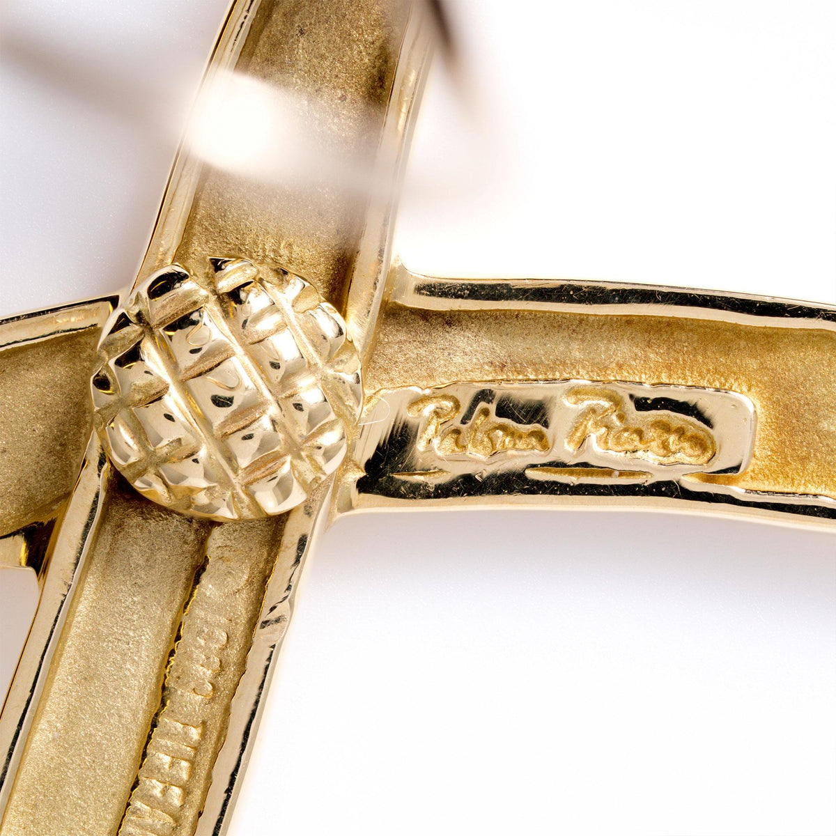 Vintage 1983 Tiffany & Co Paloma Picasso X Graffiti 18k Yellow Gold Earrings