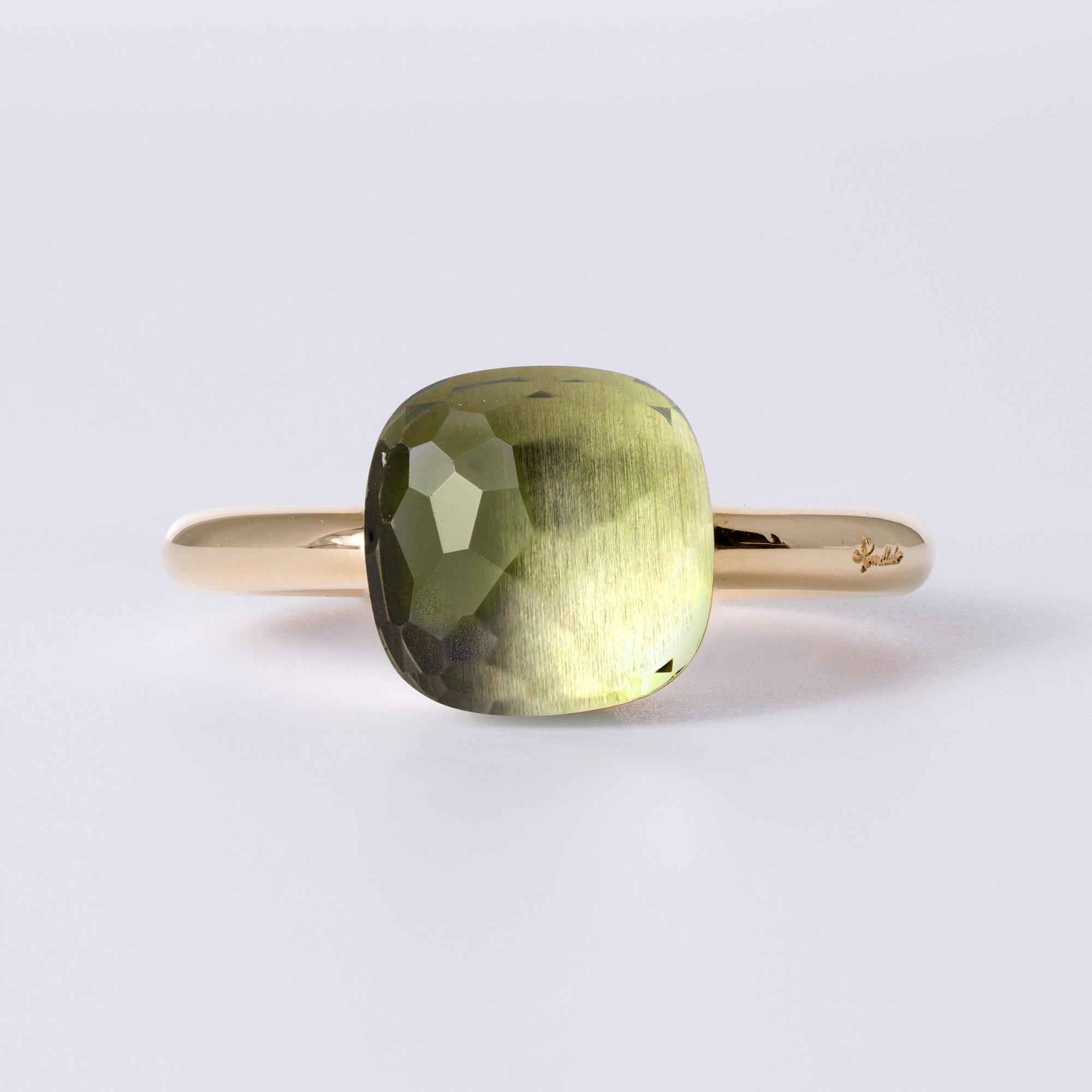 Pomellato Nudo Petit Prasiolite Rose Gold Stacking Ring