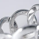Estate Pomellato Brera Ring Wide White Gold Diamond Band