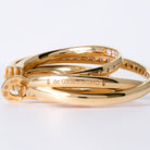 Estate De Grisogono Allegra 4 Carat Diamond Intertwined Hoop Earrings
