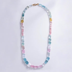435 Carat Multi Color Raw Aquamarine Specimen Bead Strand