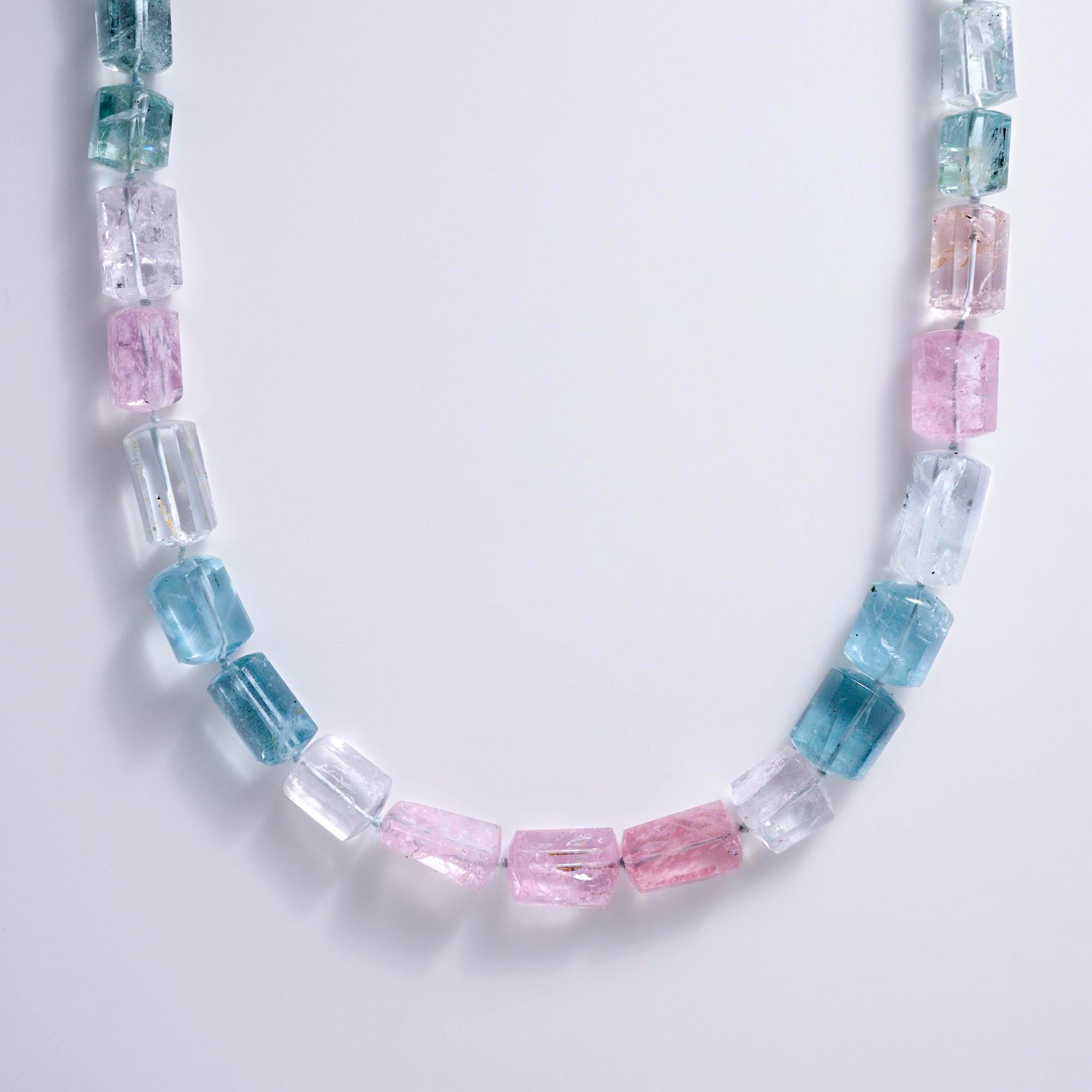 435 Carat Multi Color Raw Aquamarine Specimen Bead Strand