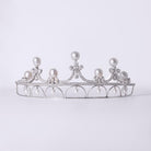 Antique Belle Epoque Style 15 Carat Diamond Pearl and Platinum Tiara