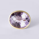 Estate Designer MAZ Bold 25 Carat Rose de France Amethyst Ring