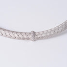 Roberto Coin 18k White Gold Silk Collection Diamond Choker Necklace