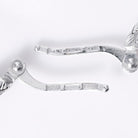 Roberto Coin Woven Silk 18k White Gold Hoop Earrings