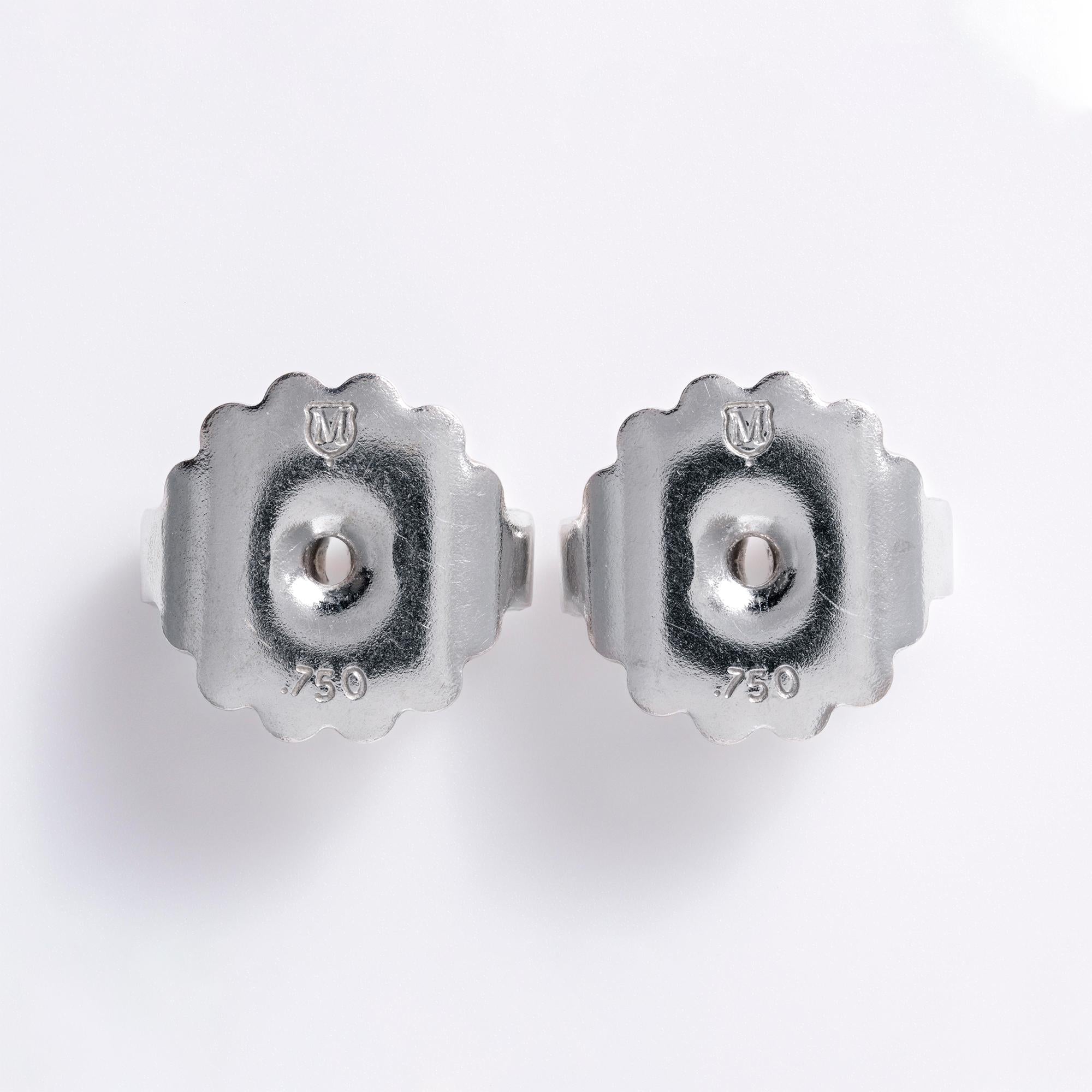 Mikimoto Elements of Life Denim Blue Ombré Sapphire Pearl Drop Earrings