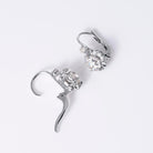 Antique Art Deco 1.67 Carat Old European Diamond Platinum Drop Earrings