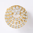 Original 1970s Teufel 2 Carat Triple Circle Diamond Spinner Ring