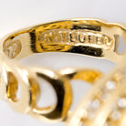 Original 1970s Teufel 2 Carat Triple Circle Diamond Spinner Ring