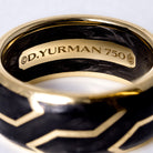 David Yurman 18k Gold Forged Carbon Unisex Band Size 7