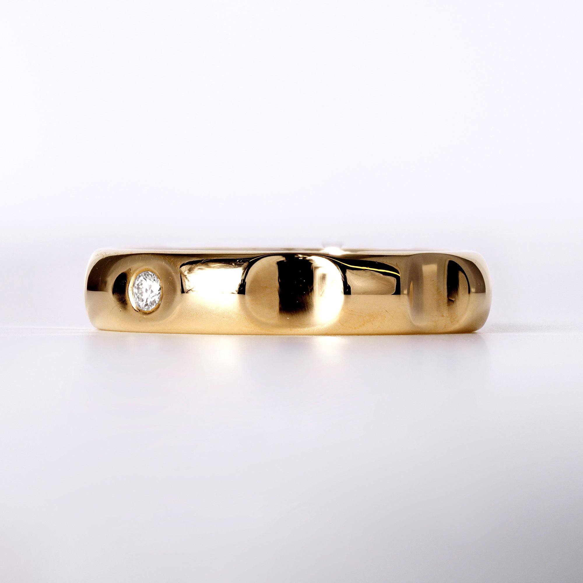 Tiffany & Co Paloma Picasso 18k Rose Gold Diamond Groove Band