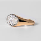 3 Carat Oval Diamond EGL Certified 18k/Plat East West Engagement Ring