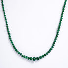 Fine 40 Carat Colombian Emerald Bead Necklace