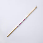 Vintage 1970s Ruby and Diamond 18k Gold Cocktail Bracelet