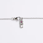 Vintage Roberto Coin 5 Initial "M" 18k White Gold Diamond Monogram Necklace