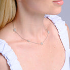 Vintage Roberto Coin 5 Initial "M" 18k White Gold Diamond Monogram Necklace
