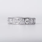 Vintage Cartier 1.35 Carat Diamond 18k Gold Tectonic Wedding Band, Size 49