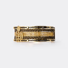 Important Ethiopian Crest 20k Yellow Gold Cuff Bracelet Circa 1960s JFK