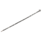 Estate Platinum 3 Carat Mixed Round & Baguette Diamond Tennis Bracelet