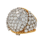 Mid-Century 7.50 Carat Dome Diamond Cocktail Ring