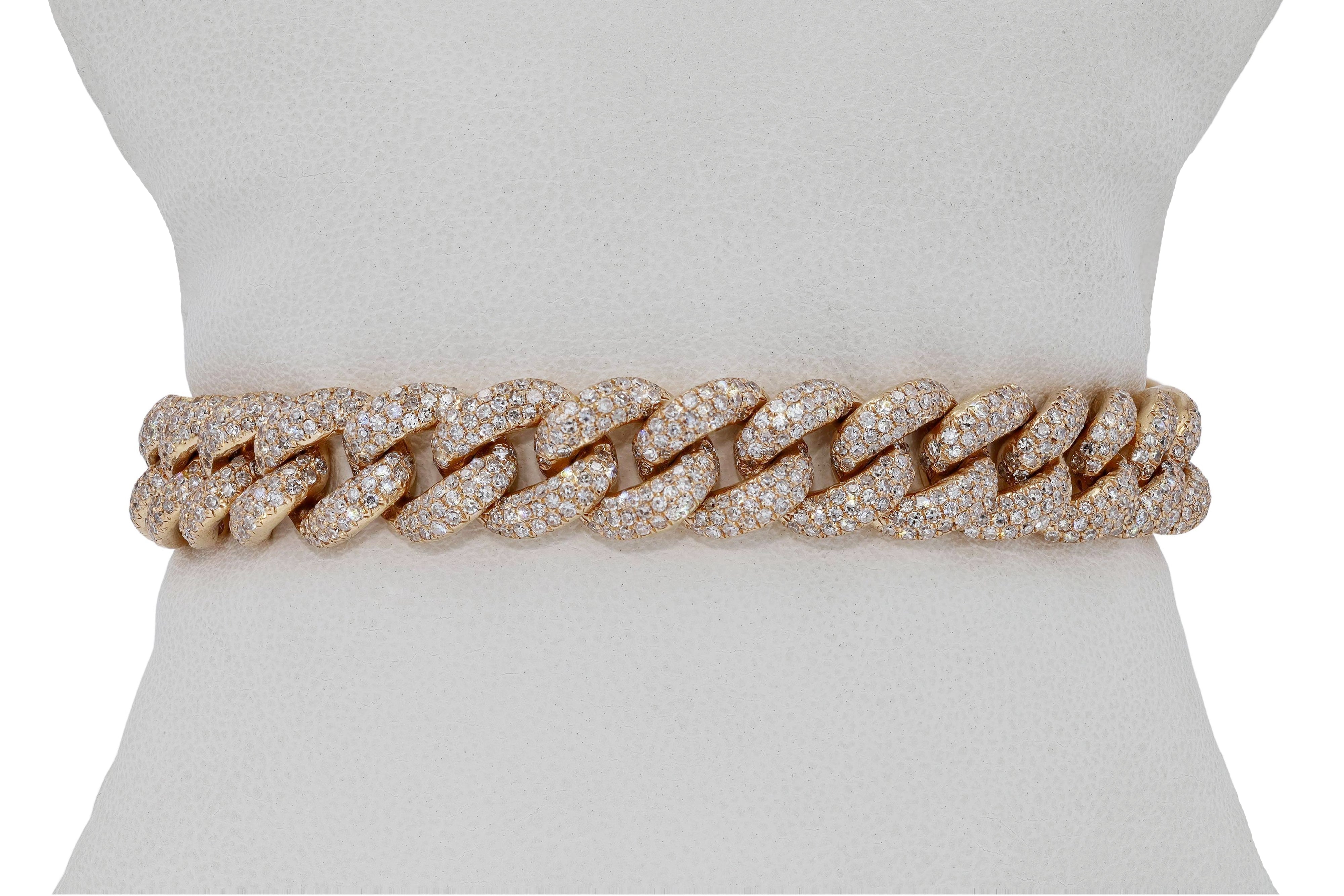 7.80 Carat Diamond Miami Cuban Link Bracelet