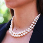 Estate 8-8.5mm Double Strand Akoya Pearl Necklace