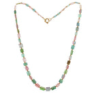 RDY 93 Carat Multi-Color Raw Tourmaline Beads Necklace