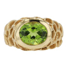 Estate Angela Cummings 2.50 Carat Peridot 18k Gold Cocktail Ring