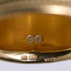 Estate Elizabeth Gage Cancer Zodiac Templar Gold Band Ring