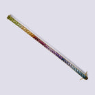 Estate H. Stern Rainbow Gemstone 18k Gold Tennis Bracelet