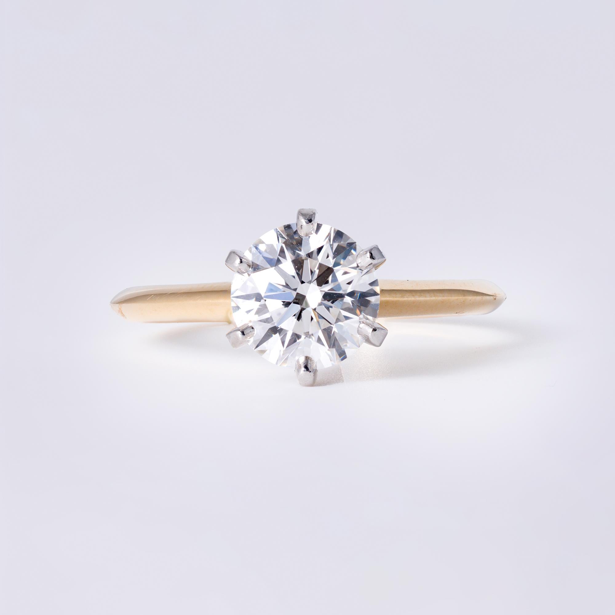 Tiffany & Co 1.81 Carat I/VVS2 Round Brilliant Diamond Engagement Ring