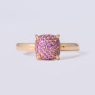 Tiffany & Co Paloma Picasso Pink Sapphire 18k Rose Gold Sugar Stack Ring