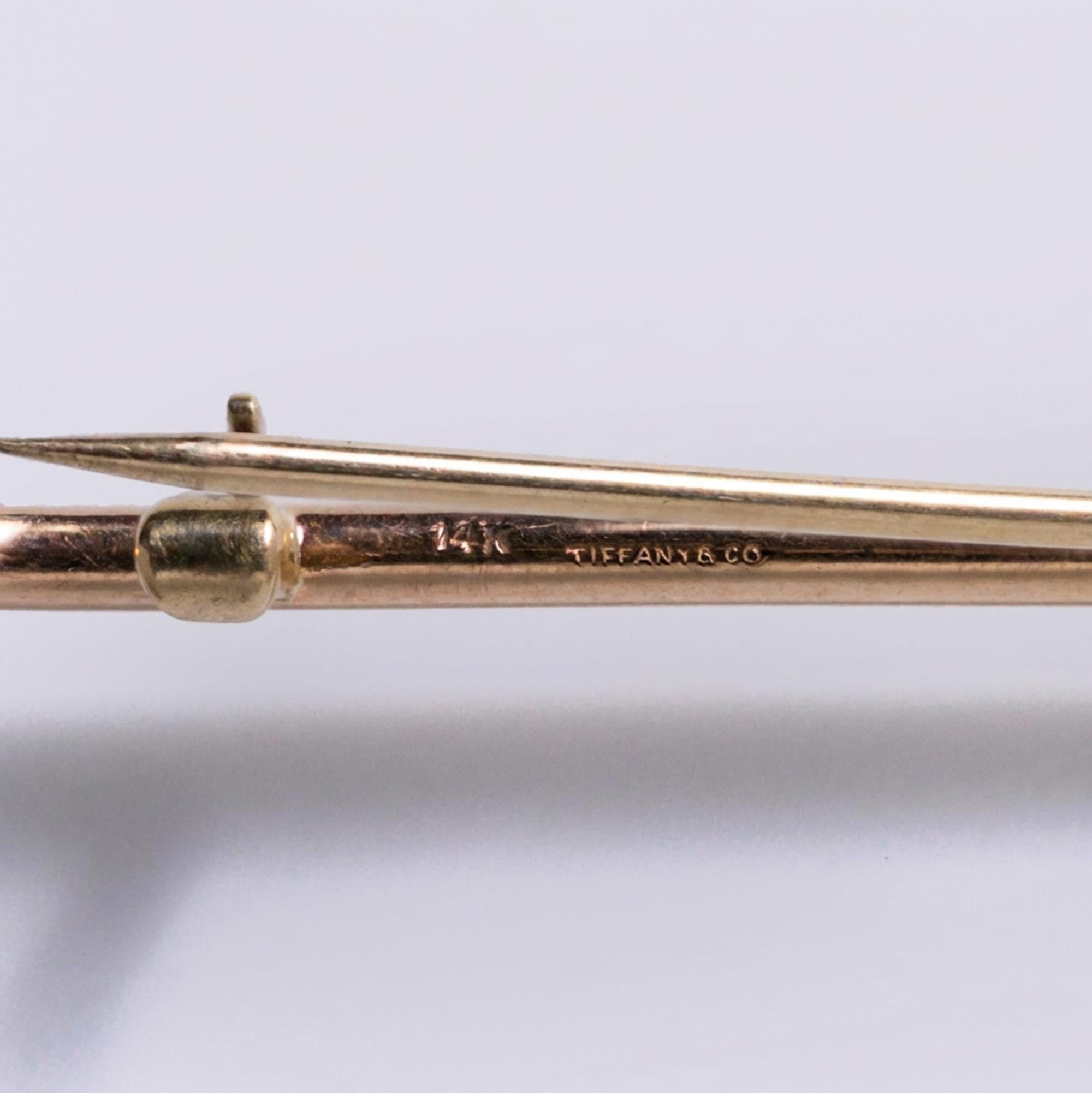 Vintage Retro 1940s Tiffany & Co 14k Two-Tone Love Knot Brooch Pin