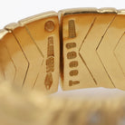 Vintage BVLGARI Alveare Gold & Diamond Wide Band Ring