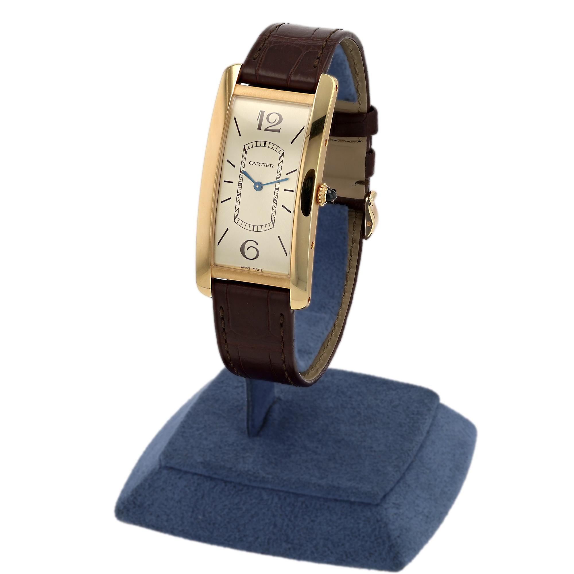 2019 Cartier Tank Cintrée 46mm 18k Gold Watch
